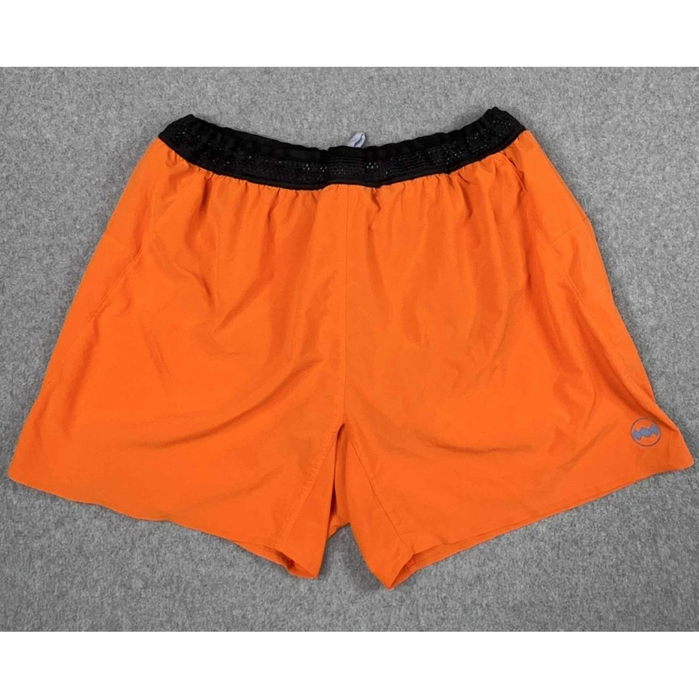 Janji Women's Orange Athletic Shorts run every wear